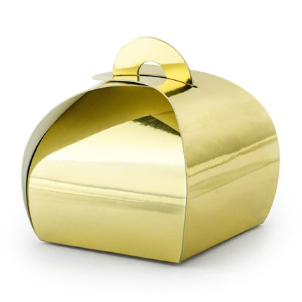 Geschenkdoosjes Goud 6cm 10st van Partydeco koop je bij Partywinkel
