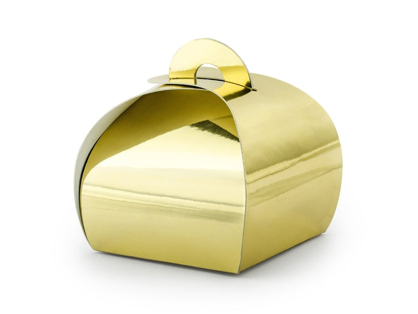 Geschenkdoosjes Goud 6cm 10st van Partydeco koop je bij Partywinkel