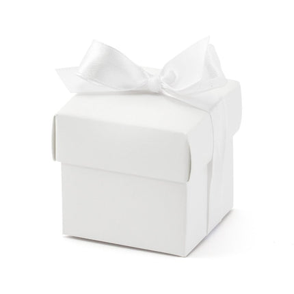 Geschenkdoosjes Kubus Strik 5,2cm 10st van Partydeco koop je bij Partywinkel