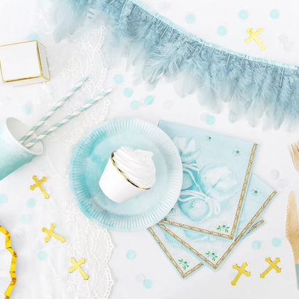 Geschenkdoosjes Rand Goud 6cm 10st van Partydeco koop je bij Partywinkel