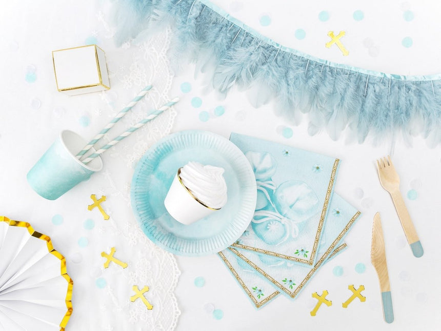 Geschenkdoosjes Rand Goud 6cm 10st van Partydeco koop je bij Partywinkel