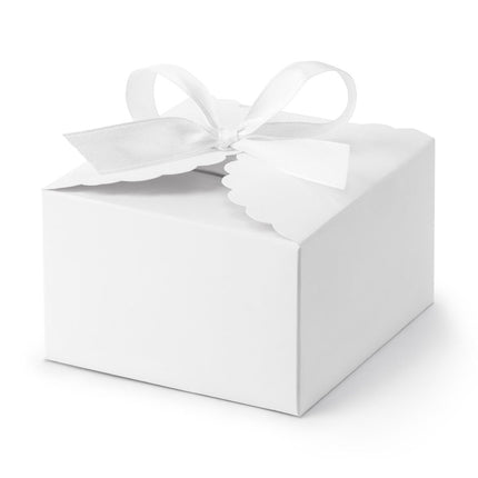 Geschenkdoosjes Strik 8cm 10st van Partydeco koop je bij Partywinkel