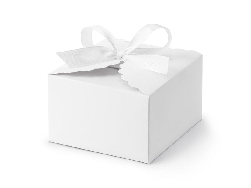 Geschenkdoosjes Strik 8cm 10st van Partydeco koop je bij Partywinkel