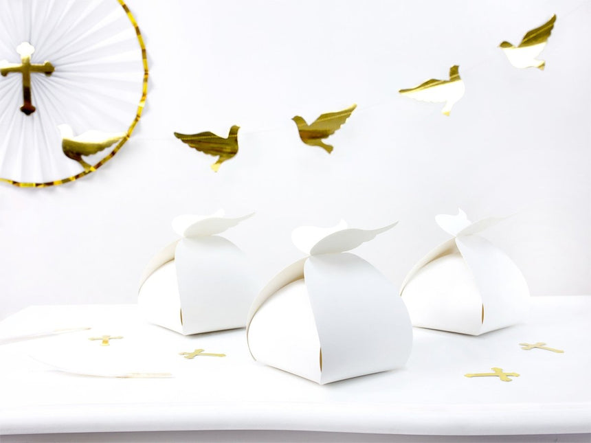 Geschenkdoosjes Vleugels Wit 14,5cm 10st van Partydeco koop je bij Partywinkel