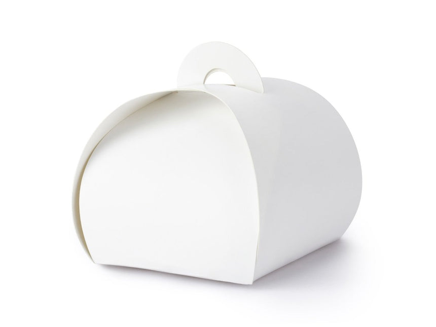 Geschenkdoosjes Wit 6cm 10st van Partydeco koop je bij Partywinkel
