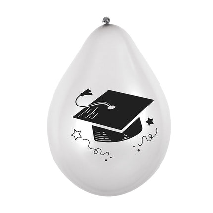 Geslaagd Ballonnen Dubbelzijdig 25cm 6st van Boland koop je bij Partywinkel