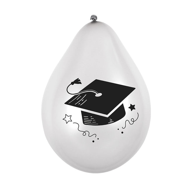 Geslaagd Ballonnen Dubbelzijdig 25cm 6st van Boland koop je bij Partywinkel