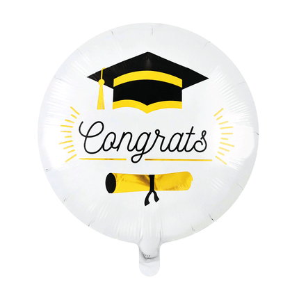 Geslaagd Helium Ballon Congrats Leeg 45cm van WeFiesta koop je bij Partywinkel