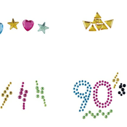 Gezicht Stickers 90'S van Fiestas Guirca koop je bij Partywinkel