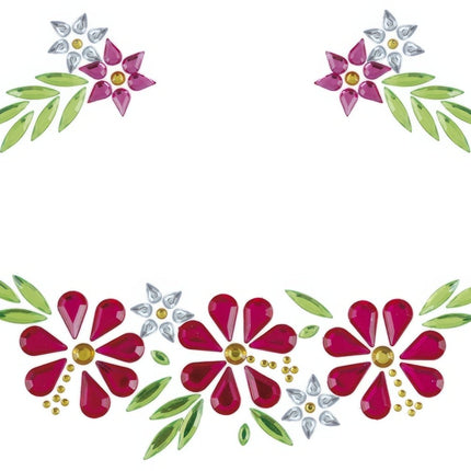 Gezicht Stickers Bloemen van Fiestas Guirca koop je bij Partywinkel