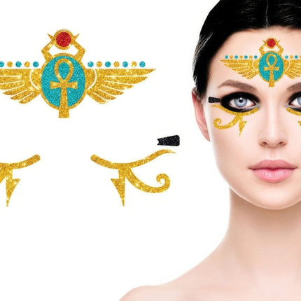 Gezicht Stickers Egypte van Fiestas Guirca koop je bij Partywinkel