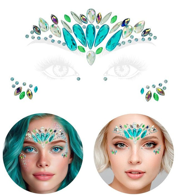 Gezichtsdecoratie Zeemeermin Carnaval van Widmann koop je bij Partywinkel