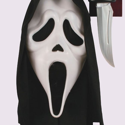 Ghostface Masker Met Mes van Ghostface koop je bij Partywinkel