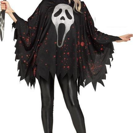 Ghostface Poncho van Partychimp koop je bij Partywinkel