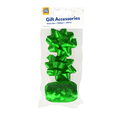 Green Gift Wrapping Set, 3-Piece