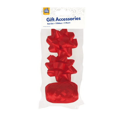 Red Gift Wrapping Set, 3-Piece