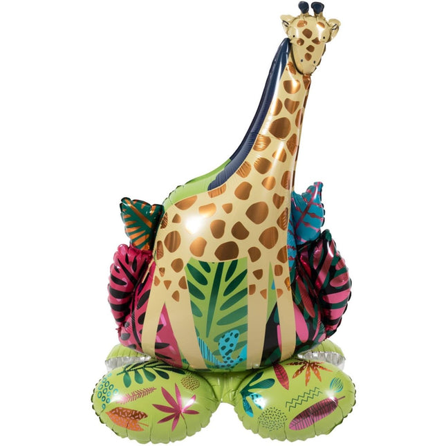 Giraf Helium Ballon Met Standaard Leeg van Folat koop je bij Partywinkel