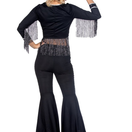 Western Kostuum Zwart Dames Glamorous Franjes 2 delig van Wilbers & Wilbers koop je bij Partywinkel