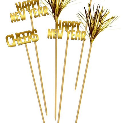 Glasmarkers Happy New Year 12 delig van Folat koop je bij Partywinkel