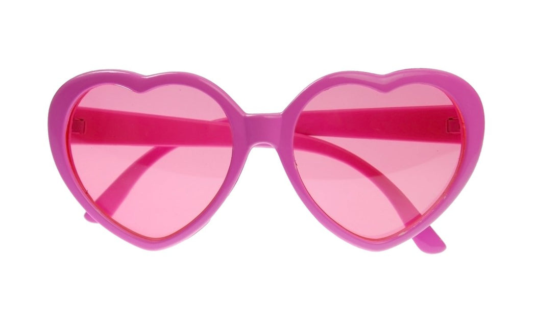 Hartjes Bril Roze 14cm van Partydeco koop je bij Partywinkel