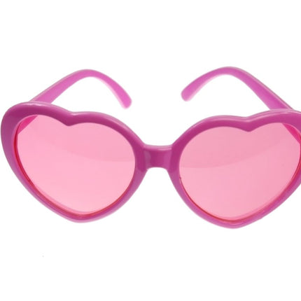 Hartjes Bril Roze 14cm van Partydeco koop je bij Partywinkel