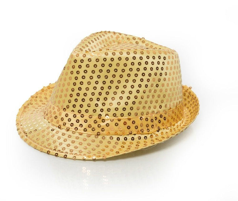 Glitter Hoed Goud van Partychimp koop je bij Partywinkel