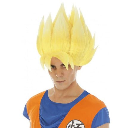 Goku Saiyan Pruik Geel Dragon Ball Z van CHAKS koop je bij Partywinkel