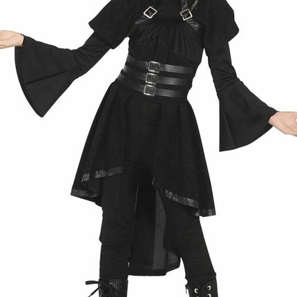 Gothic Halloween Kostuum Meisje Zwart van Fiestas Guirca koop je bij Partywinkel