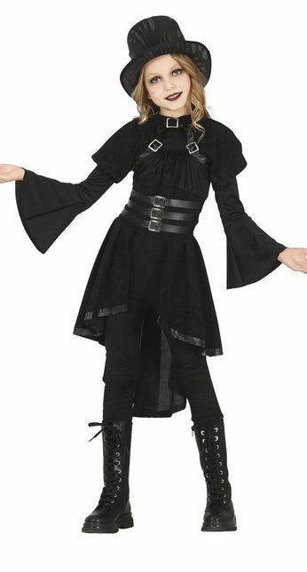 Gothic Halloween Kostuum Meisje Zwart van Fiestas Guirca koop je bij Partywinkel