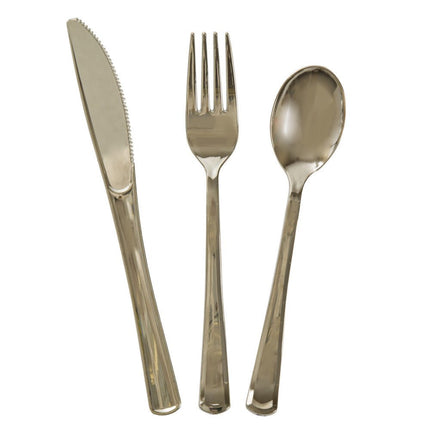 Goud Bestek 19,7cm 18 delig van Unique koop je bij Partywinkel