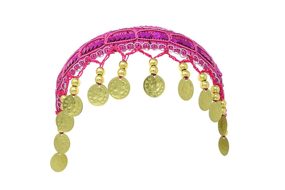 Goud Roze Hoofdband Munten van Fiestas Guirca koop je bij Partywinkel