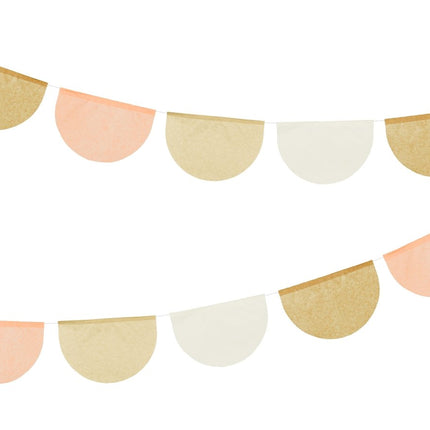 Goud Wit Nude Slinger 3m van Partydeco koop je bij Partywinkel