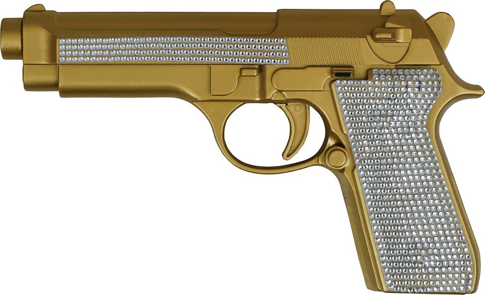 Goud Zilveren Nep Pistool Glitters van Fiestas Guirca koop je bij Partywinkel