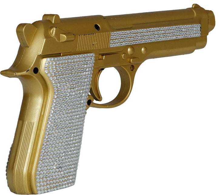Goud Zilveren Nep Pistool Glitters van Fiestas Guirca koop je bij Partywinkel