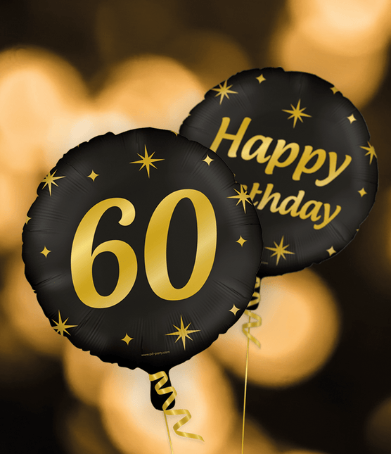 Goud Zwarte Helium Ballon 20 Jaar Leeg van Paper Dreams koop je bij Partywinkel