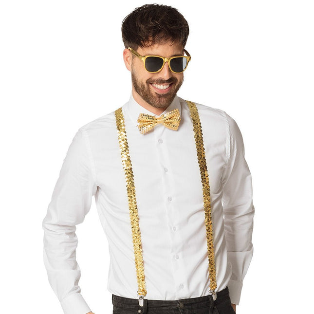 Gouden Accessoireset 3 delig van Boland koop je bij Partywinkel