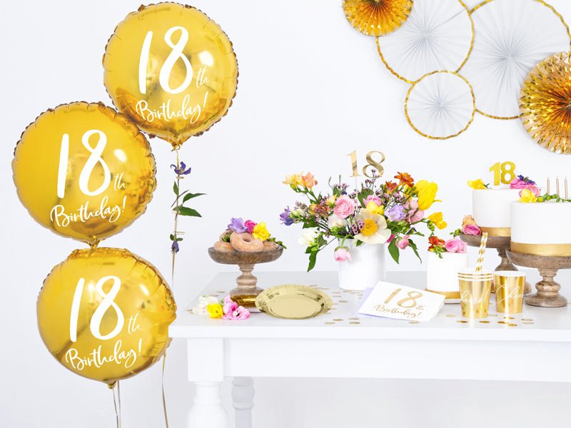 Gouden Borden 18cm 6st van Partydeco koop je bij Partywinkel