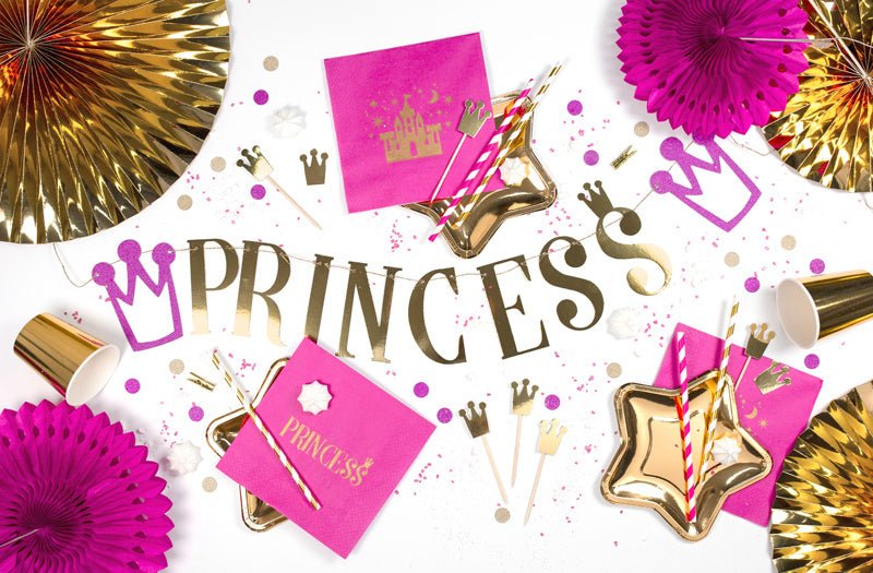 Gouden Borden Ster 18cm 6st van Partydeco koop je bij Partywinkel