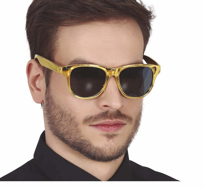 Gouden Bril Metallic van Fiestas Guirca koop je bij Partywinkel