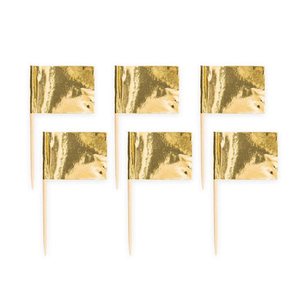 Gouden Cocktailprikkers 50st van WeFiesta koop je bij Partywinkel