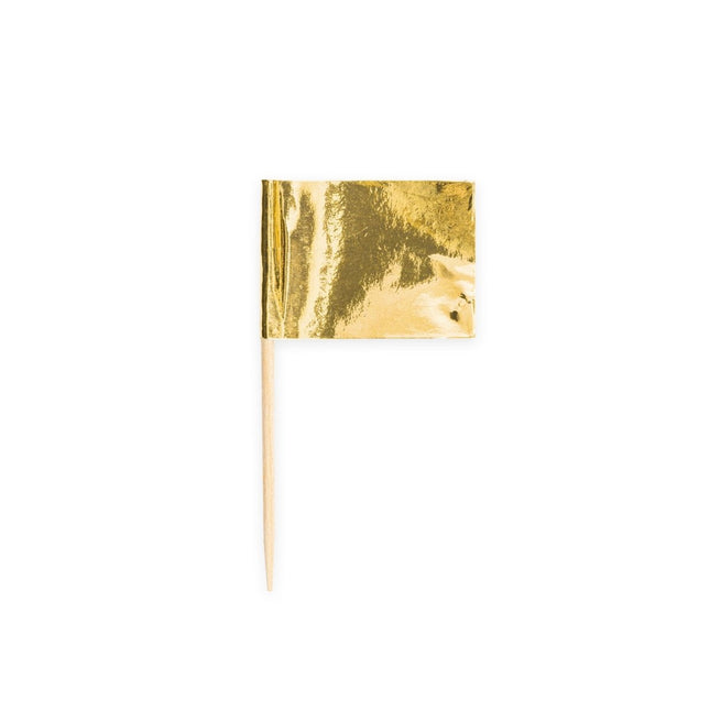Gouden Cocktailprikkers 50st van WeFiesta koop je bij Partywinkel