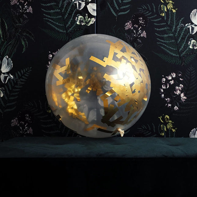 Gouden Confetti Ballon 61cm van Folat koop je bij Partywinkel