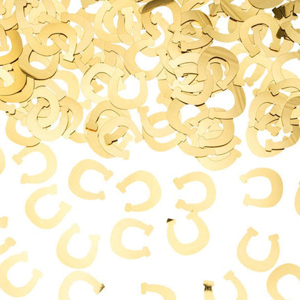 Gouden Confetti Hoefijzers van Partydeco koop je bij Partywinkel