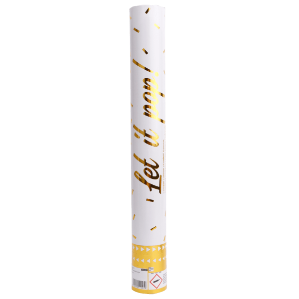 Gouden Confetti Kanon Folie 40cm van Riethmueller koop je bij Partywinkel