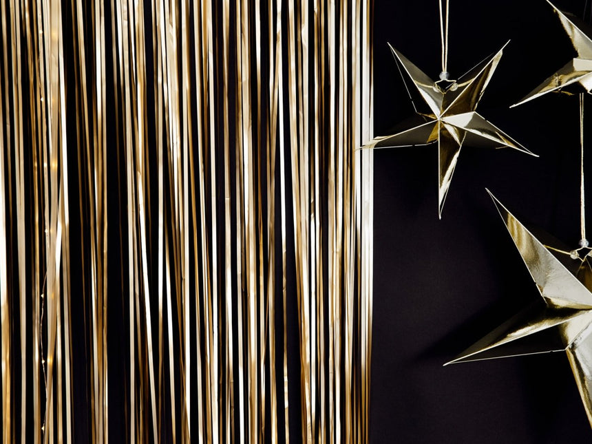 Gouden Deurgordijn 2,5m van Partydeco koop je bij Partywinkel