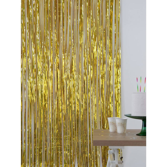 Gouden Deurgordijn 2m van Folat koop je bij Partywinkel