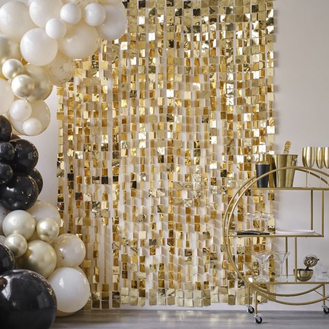 Gouden Deurgordijn 96cm van Ginger Ray koop je bij Partywinkel