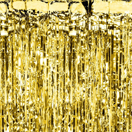 Gouden Deurgordijn Metallic 2,5m van Partydeco koop je bij Partywinkel