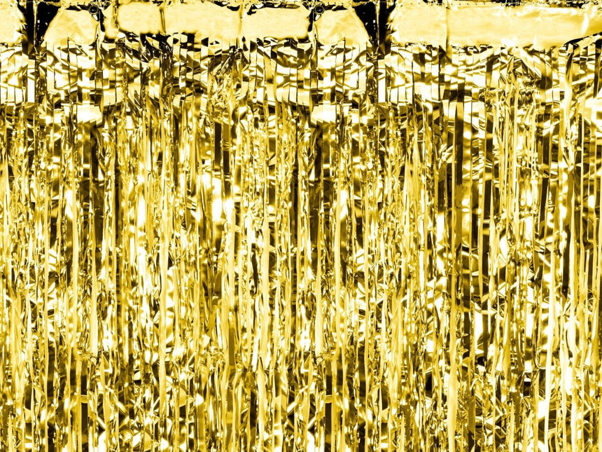 Gouden Deurgordijn Metallic 2,5m van Partydeco koop je bij Partywinkel