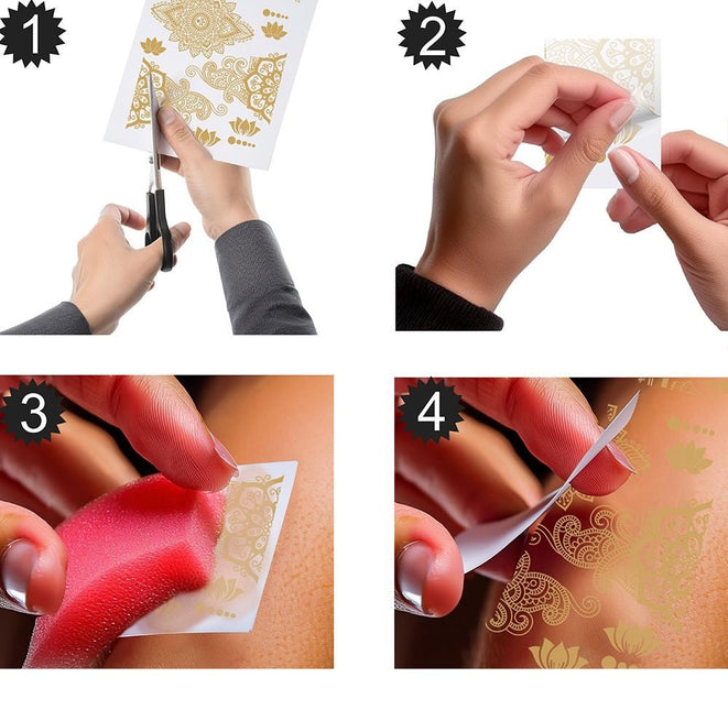 Gouden Gezicht Stickers Oriental 14cm van Fiestas Guirca koop je bij Partywinkel